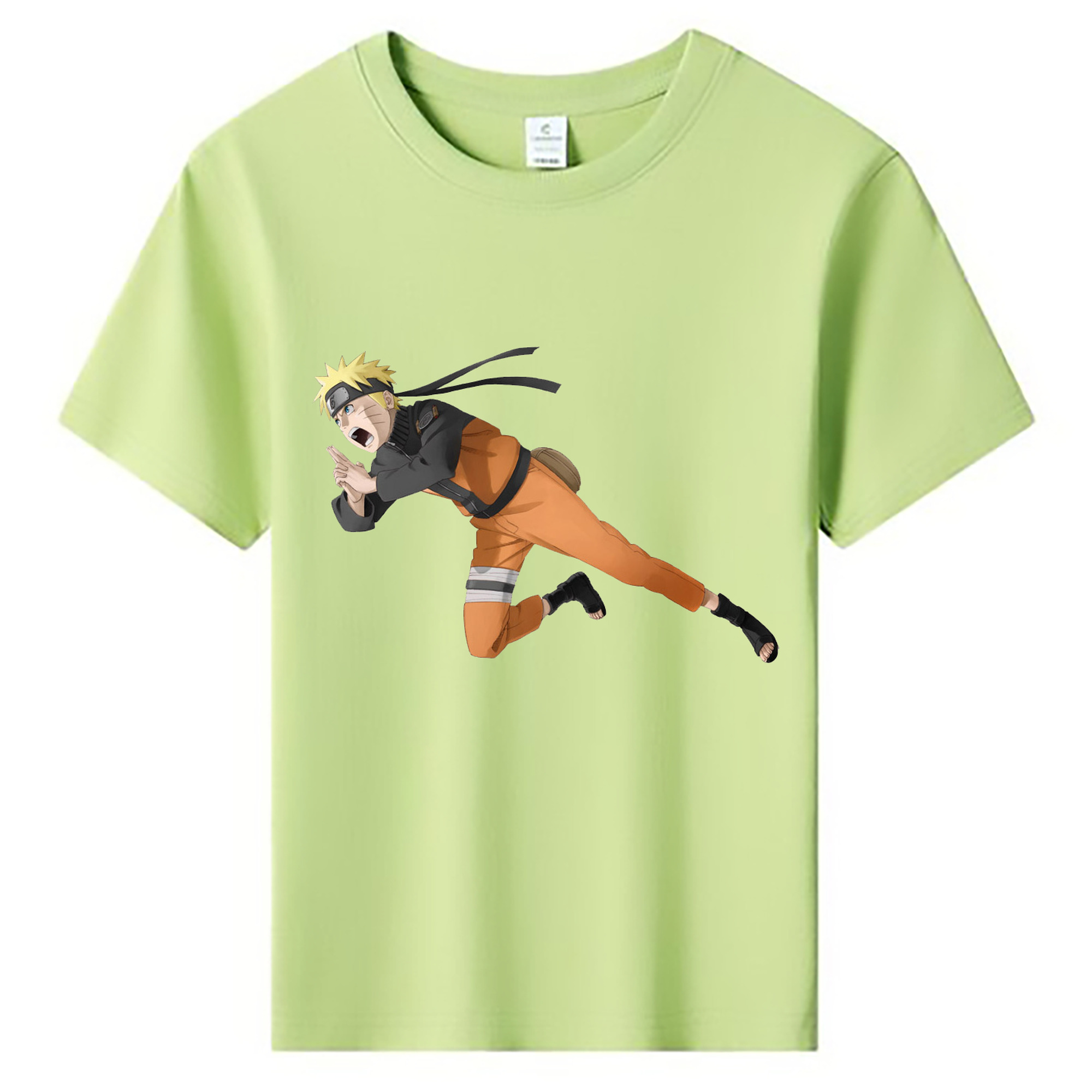 （画像用） NARUTO -ナルト- うずまき ナルト Uzumaki Naruto 綿100％キッズTシャツ（フロントプリント）